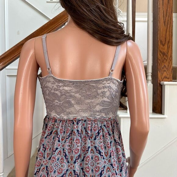 Lace chiffon patterned maxi dress - Picture 10 of 13